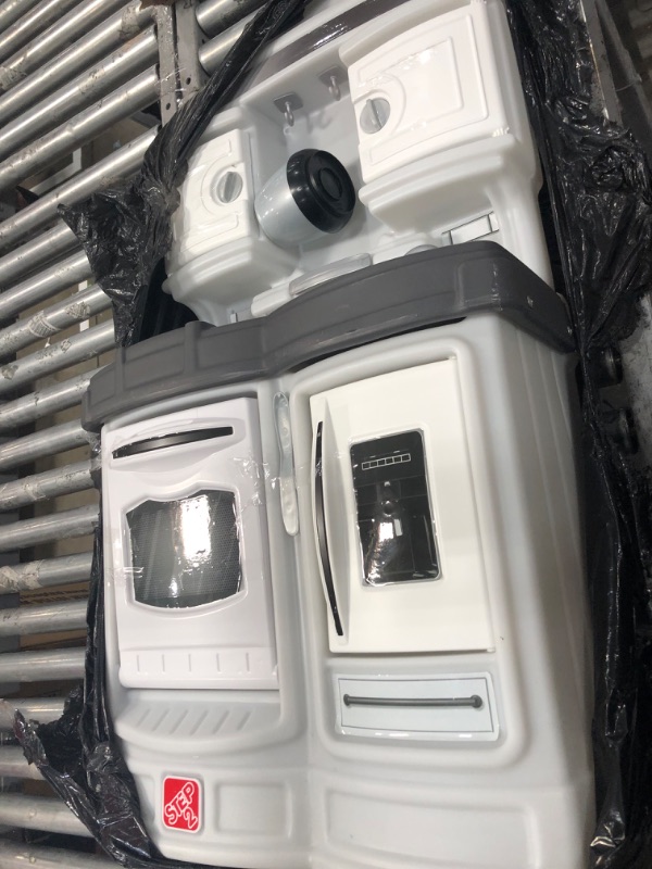 Photo 1 of Step2 Quaint Kitchen for Kids, Play Kitchen Set, Toddlers 2 – 8 Years Old, 20 Piece Pretend Play Pots and Pans Toy Accessories, Easy to Assemble, White