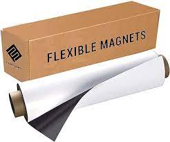 Photo 1 of Flexible Vinyl Roll of Magnet Sheets - White, Super Strong & Ideal for Crafts - Commercial Inkjet Printable (24" x 30" x 30 mil)