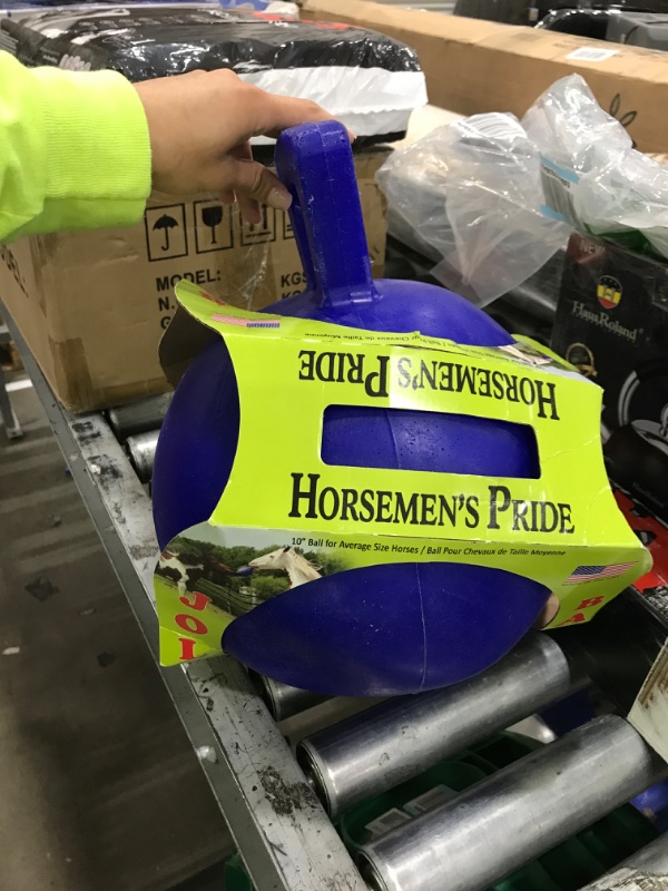 Photo 2 of -Horsemen's Pride 10" Jolly Ball Horse Toy, Blue, XLARGE