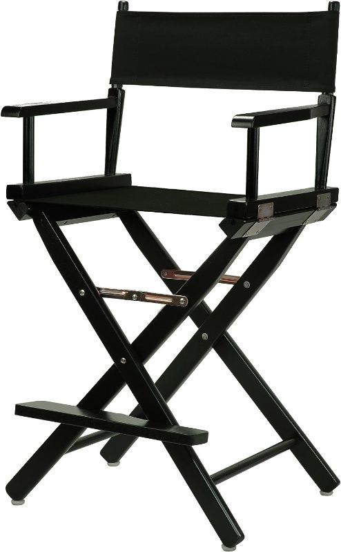 Photo 1 of Casual Home 24" Director's Chair Black Frame-with Black Canvas, Counter Height
