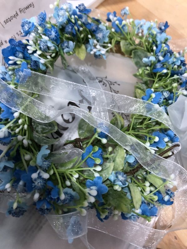 Photo 1 of blue floral headband