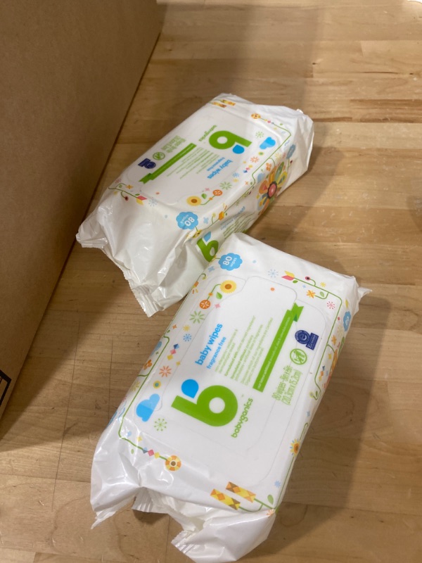 Photo 1 of Babyganics Baby Wipes, Fragrance Free - 80 wipes( 2 pack )