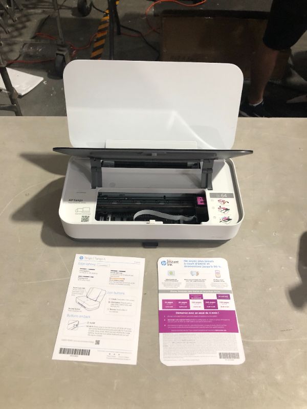 Photo 2 of HP - Tango Wireless Instant Ink Ready Inkjet Printer - Wisp Gray