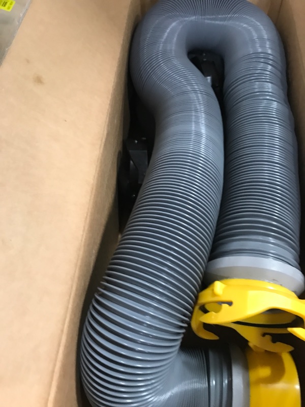 Photo 2 of Camco 39666 Deluxe 20' Sewer Hose Kit with Swivel Fittings and Wye Connector - Ready To Use Kit Complete with Sewer Wye and Elbow Fittings, Hoses, and Storage Caps 20' Sewer Hose Kit with Wye Connector