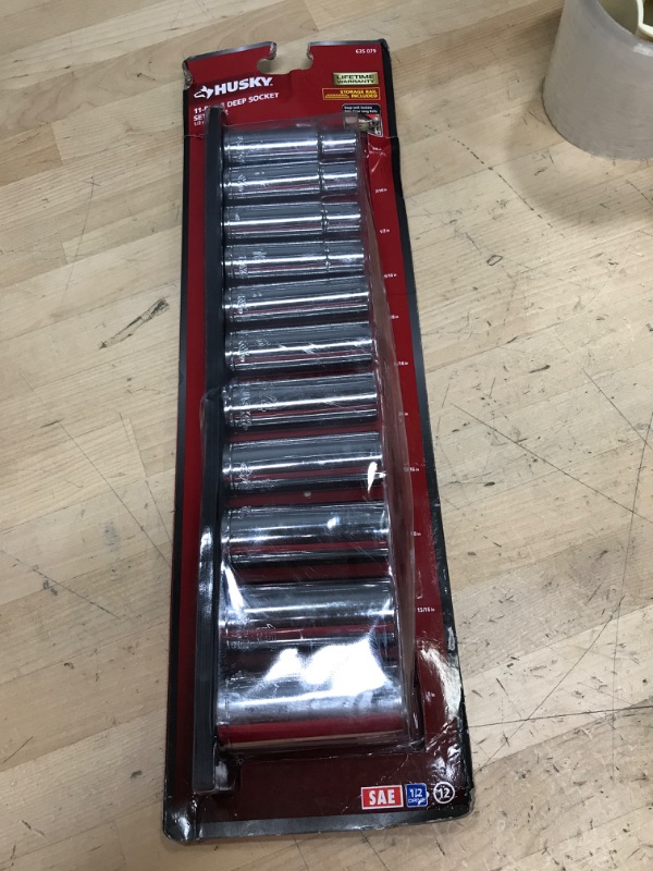 Photo 2 of 1/2 in. Drive SAE Deep Socket Set (11-Piece)