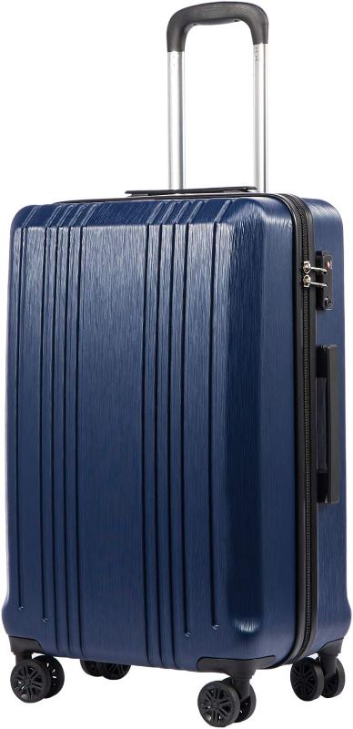 Photo 1 of **IMAGE DOES NOT MATCH ACTUAL (DESIGN ON LUGGAGE DIFFERS) SEE LIVE IMAGE COOLIFE Luggage Piece Set Suitcase Spinner Hardshell Lightweight TSA Lock 4 Piece Set Navy