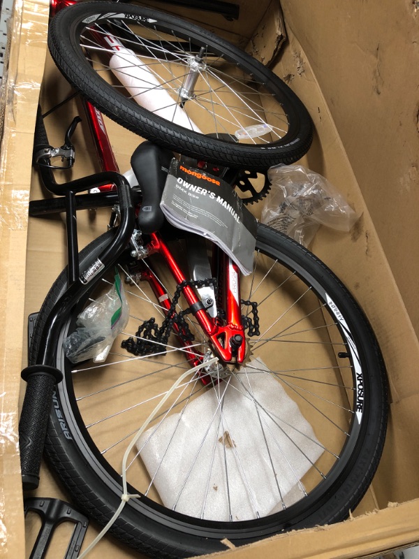 Photo 2 of *** MISSING THE BAR THAT CONNECT HANDLE BARS TO FRAME ***Mongoose Title Pro or Elite BMX Race Bike with 20 or 24-Inch Wheels in Red, Orange, or Black, Beginner or Returning Riders, Featuring Lightweight Tectonic T1 Aluminum Frame and Internal Cable Routin