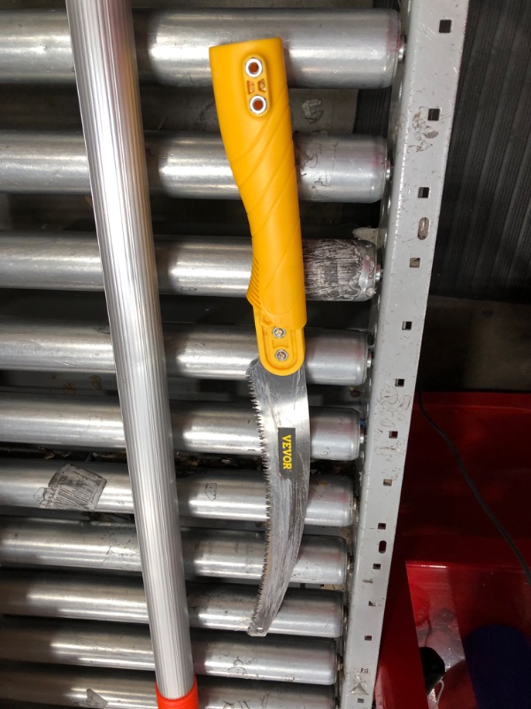 Photo 1 of VEVOR Tree Pruner, 21.8 ft Extendable Pole Saw, Sharp 65Mn Steel Blade for High Branches Trimming, Manual Branch Trimmer with Telescoping Lightweight Aluminum Handle, for Pruning Palms and Shrubs