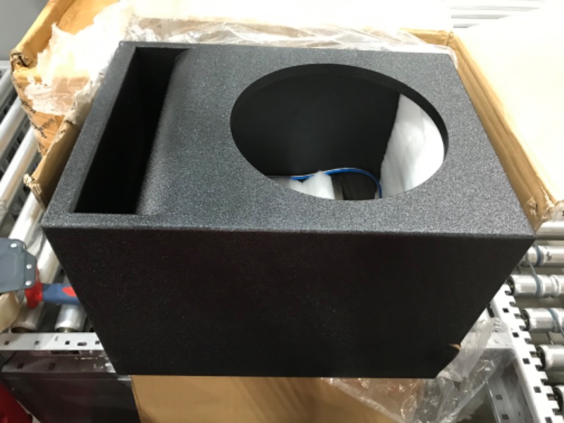 Photo 2 of Skar Audio AR1X12V Single 12" Universal Fit Armor Coated Ported Subwoofer Box with Kerf Port Single 12" Vented