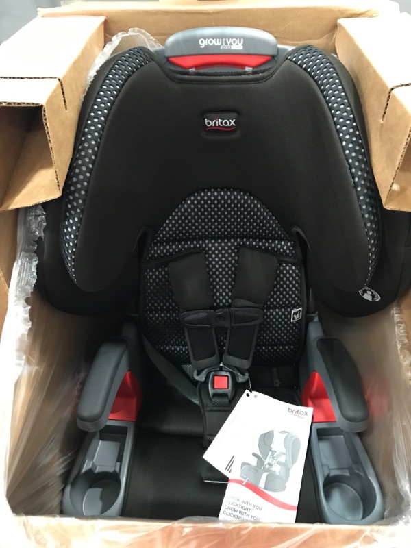 Photo 2 of Britax Grow with You ClickTight Harness-2-Booster Car Seat, Cool Flow Gray ClickTight Cool Flow Gray