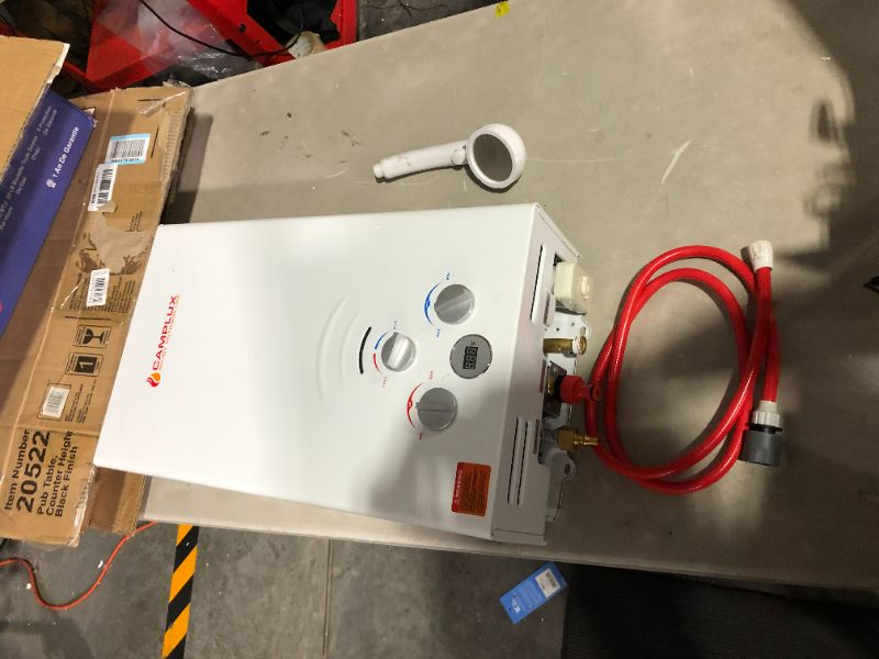 Photo 1 of ***USED - SEE NOTES***
Camplux 2.64 GPM Propane Portable Gas Water Heater