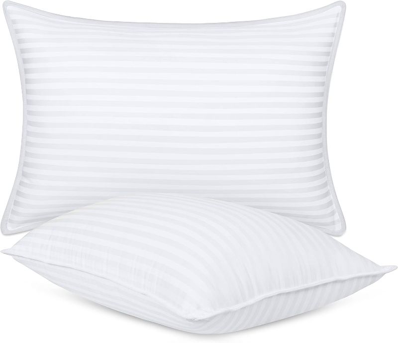 Photo 1 of **PILLOWS  NEED TO BE WASHED***
Utopia Bedding Bed Pillows for Sleeping Queen Size (White), Set of 2, Cooling Hotel Quality, for Back, Stomach or Side Sleepers
