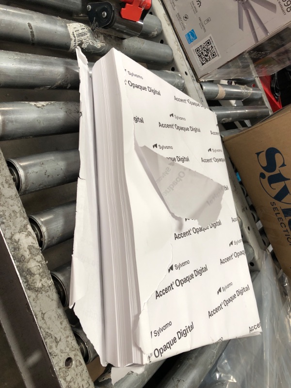Photo 1 of Accent Opaque 17” x 11” White Cardstock Paper, 100lb, 271gsm – 200 Sheets (1 Ream) – Premium Smooth Heavy Cardstock, Printer Paper for Invitations, Cards, Menus, Business Cards – 188093R 100lb 1 Ream | 200 Sheets Ledger (11x17)