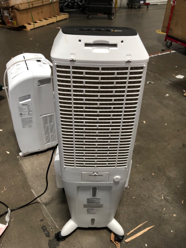 Photo 5 of **NOT FUNCTIONAL PARTS ONLY!! Honeywell Indoor Portable Evaporative Tower Air Cooler with Fan & Humidifier, Washable Dust Filter & Remote Control, TC30PEU, White 43.5"