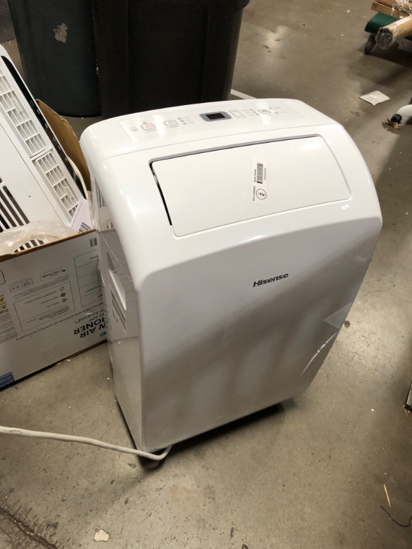 Photo 3 of **FOR PARTS ONLY**
Hisense 7000-BTU DOE (115-Volt) White Vented Wi-Fi enabled Portable Air Conditioner with Remote Cools 300-sq ft