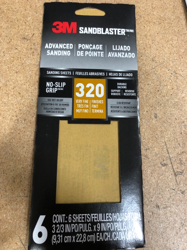 Photo 2 of 3M Sandblaster Sandpaper, Sand 6 Piece pack of 2 