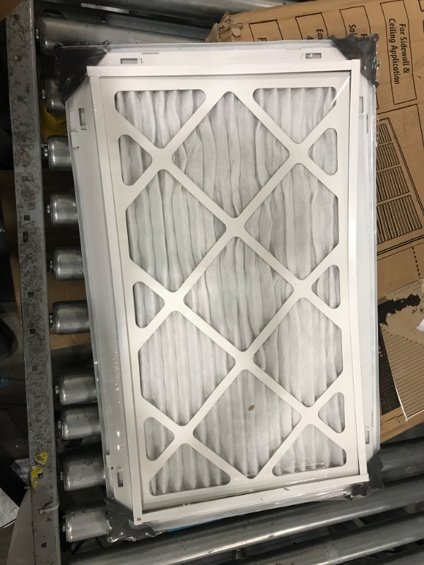 Photo 3 of **MINOR DAMAGE**Handua 24"W x 14"H [Duct Opening Size] Filter Included Steel Return Air Filter Grille [Detachable Door] for 1" Filters, Vent Cover Grill, White, Outer Dimensions: 26 5/8"W X 16 5/8"H for 24x14 Opening 24"W x 14"H [Duct Opening]