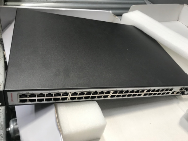 Photo 3 of **PARTS ONLY** DOESN'T FUNCTION**
IPCamPower 48 Port POE Switch W/ 3 Gigabit Uplink Ports | POE+ Capable of Pushing 30 Watts per Port | 400 Watts Total Budget Made for IP Cameras
