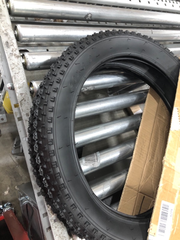 Photo 2 of 2 Sets 20" Mountain Bike Fat Tires 20 x 3.0 and Tubes Compatible with 20 x 3.0 Mountain Bike Tires (Black)