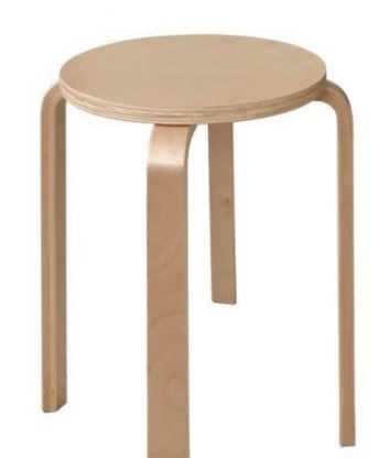 Photo 1 of ***MISSING HARDWARE***Niche Mia Bentwood Round Stool, 15"