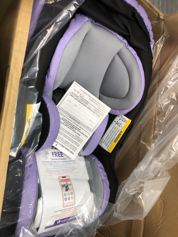 Photo 2 of Baby Trend Secure Snap Tech 35 Infant Car Seat, Lavender Ice 16.5x16.25x28.5 Inch (Pack of 1)