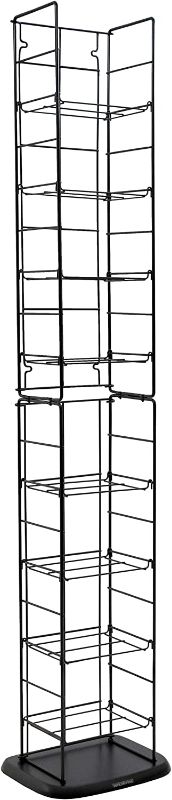 Photo 1 of Atlantic Adjustable Wire Media Rack - Heavy Gauge Steel, Silver/Black & Wire Frame Media Tower 