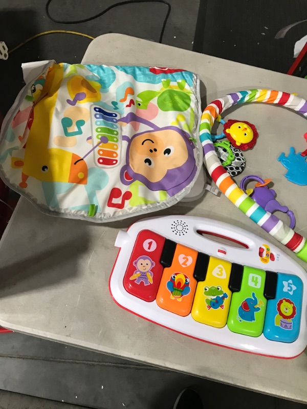 Photo 5 of (Missing mirror and toys) Fisher-Price Baby Gym with Kick & Play Piano Learning Toy