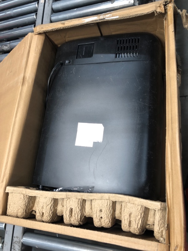 Photo 2 of **FOR PARTS ONLY, NON-FUNCTIONAL**  Amazon Basics 15 Sheet - New model Cross Cut Paper and Credit Card CD Shredder With 6 Gallon Bin, Black
