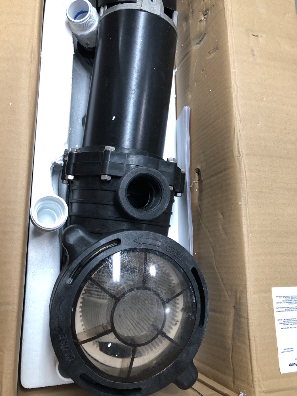 Photo 1 of Oswerpon Pool Pump 2.0 HP 230V Dual Speed, Inground/Above Ground Pool Pump, 5520GPH Powerful Selfpriming Pool Filter Pump with Strainer Basket, 4 Pipe Fittings & Pressure Gauge, 60HZ Silent Operation. Dual Speed 2.0HP