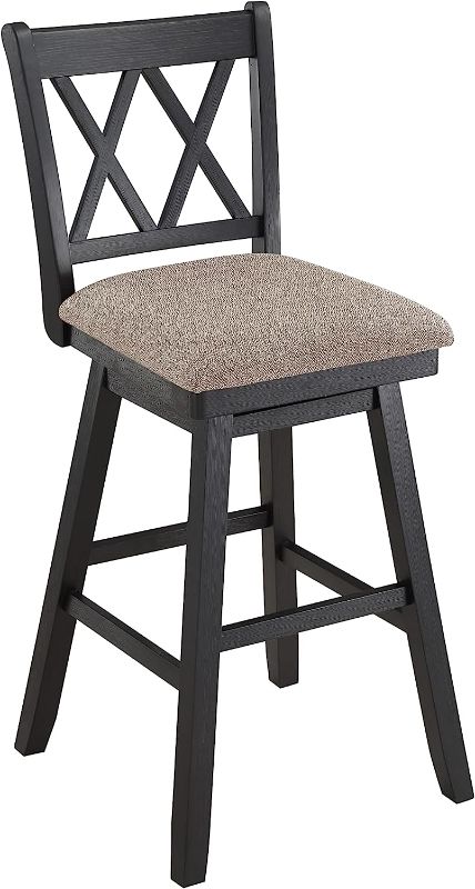 Photo 1 of 
Home 2 Office Brookline Swivel Bar Stool Chair with 360° Turn Mechanism, Rustic Farmhouse Stools for Kitchen Counter with Cushion, 29" Seat Height,...
Color:Light Oak With Beige Cushions