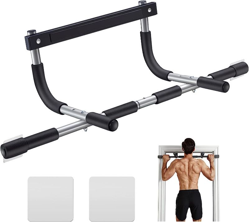 Photo 1 of 
Ally Peaks Pull Up Bar for Doorway | Thickened Steel Max Limit 440 lbs Upper Body Fitness Workout Bar| Multi-Grip Strength for Doorway | Indoor Chin-Up Bar...
Color:silver2