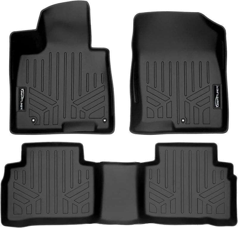 Photo 1 of  READ NOTE ** VSMARTLINER All Weather Custom Fit Black 2 Row Floor Mat Liner Set Compatible with 2022-2023 Hyundai Tucson & All Weather Custom Fit Black Cargo Liner Behind The 2nd Row Seats Floor Mat + Liner