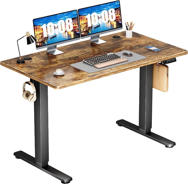 Photo 1 of SIMILAR MODEL***
Height Adjustable Desk, 48 x 24 Inches Office Desk Rustic Brown
