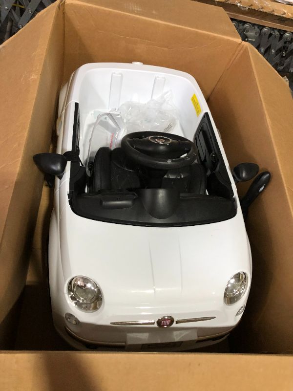 Photo 6 of ***MISSING PARTS - SEE NOTES***
Fiat 500 Ride on Push Car, White, 37 x 19 x 12 inches