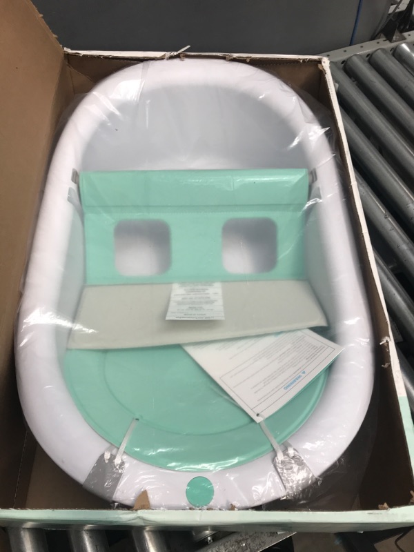 Photo 2 of 4-in-1 Grow-with-Me Bath Tub by Frida Baby Transforms Infant Bathtub to Toddler Bath Seat with Backrest for Assisted Sitting in Tub