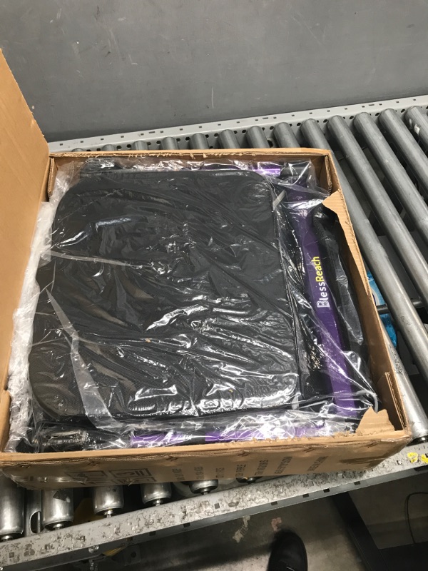 Photo 1 of BlessReach Heavy Duty Rollator Walker - Aluminum Rolling Walker for Seniors and Adults with Large Seat, Support Up 450 lbs (Purple) Wb-2106 Purple