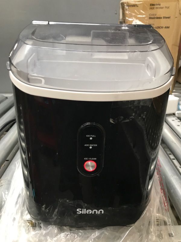 Photo 2 of **SEE NOTES**
Silonn Nugget Ice Maker Countertop - Pebble Ice Maker Machine with Self-Cleaning Function, 33lbs/24H, Ice Makers for Home Kitchen Office, Black