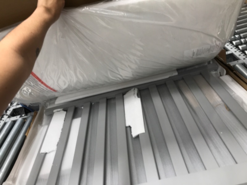 Photo 1 of Dream On Me Aden 4-in-1 Convertible Mini Crib In Grey, Greenguard Gold Certified, Non-Toxic Finish, New Zealand Pinewood, With 3 Mattress Height Settings Grey Mini Crib