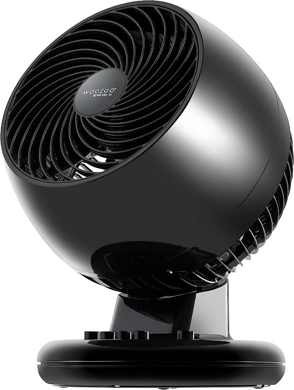 Photo 1 of IRIS USA WOOZOO Oscillating Fan, Vortex Fan, Air Circulation, 3 Speed Settings, 6 Tilting Head Settings, 74ft Max Air Distance, Large, Black Black Large Multidirectional