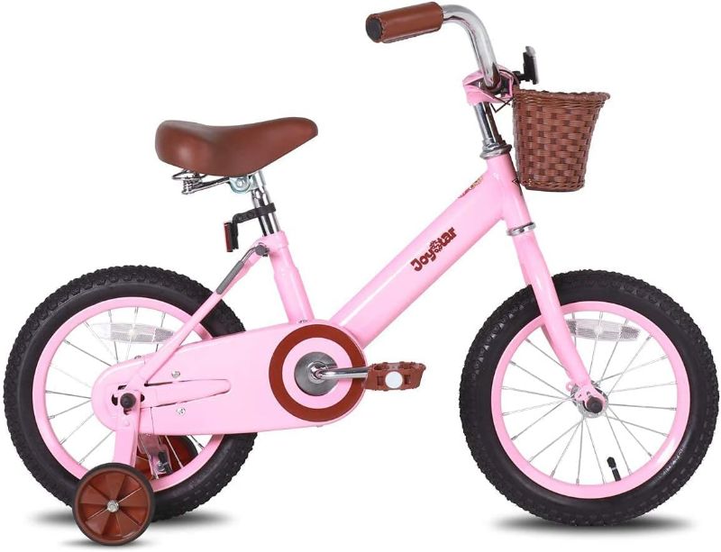 Photo 1 of 






























JOYSTAR Vintage 12 & 14 & 16 Kids Bike with Basket & Training Wheels for 2-7 Years Old Girls & Boys (Green, Beige & Pink)


