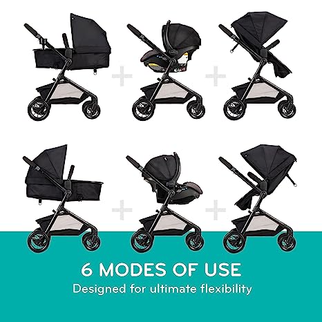 Photo 2 of Chicco Bravo Primo Trio Travel System, Bravo Primo Quick-Fold Stroller with Chicco KeyFit 35 Zip Extended-Use Infant Car Seat, Car Seat and Stroller Combo | Springhill/Black Springhill Bravo Primo