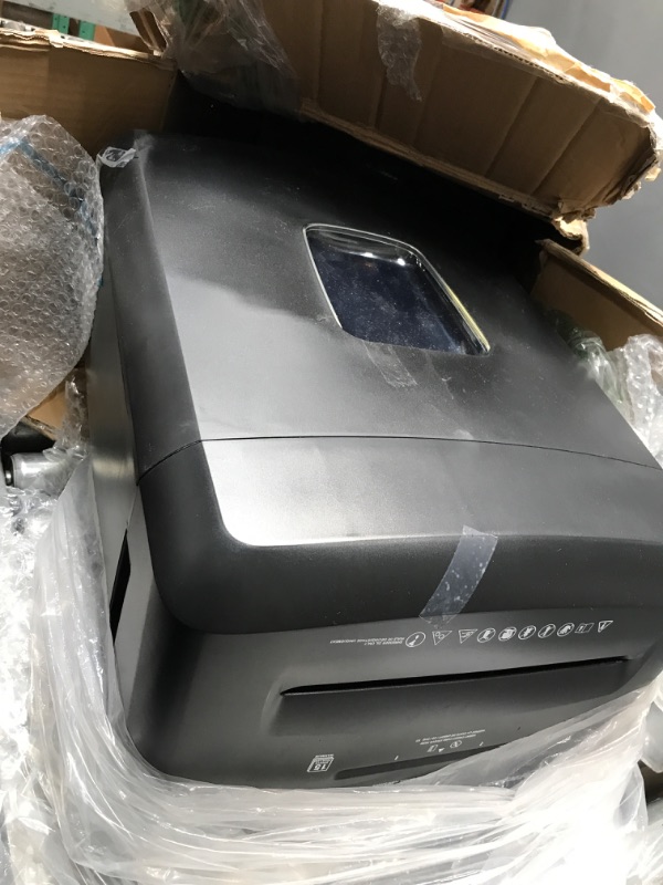 Photo 2 of Amazon Basics 15-Sheet Cross Cut Paper Shredder and Credit Card CD Shredder with 6 Gallon Bin 15 Sheet - new model Shredder