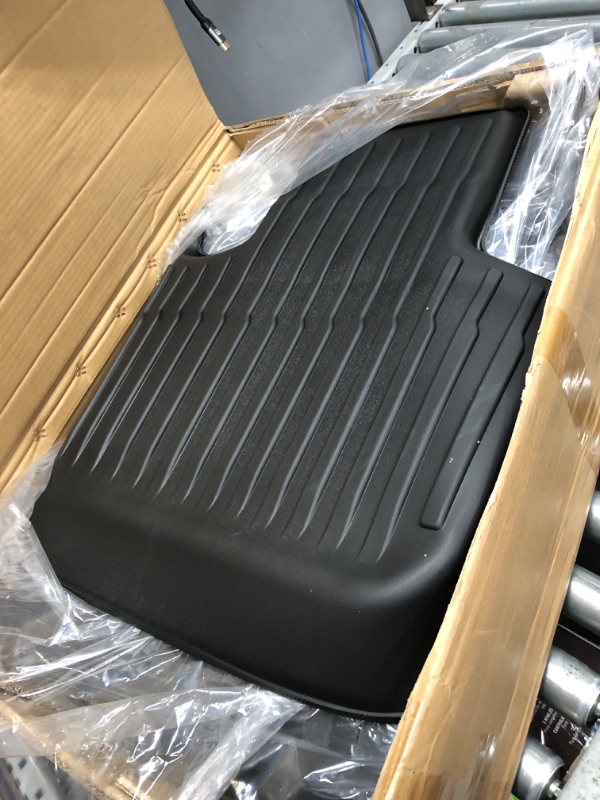 Photo 2 of SUPER LINER All Weather Floor Mats for Tesla Model Y 5-Seat 2021 2022 2023 Custom Fit TPE Car Floor Mats Cargo Liner Rear Cargo Tray Trunk Interior Accessories (Does NOT fit 7-Seat)