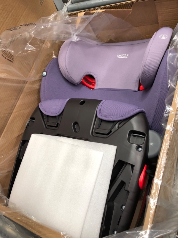 Photo 1 of Britax Highpoint Backless Belt-Positioning Booster Seat, SafeWash Purple Ombre