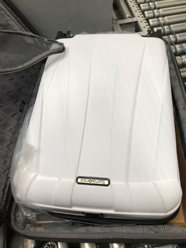 Photo 3 of Samsonite Centric 2 Hardside Expandable Luggage with Spinners | Snow White | 2PC SET (Carry-on/Medium) 2-Piece Set (20/24) Snow White