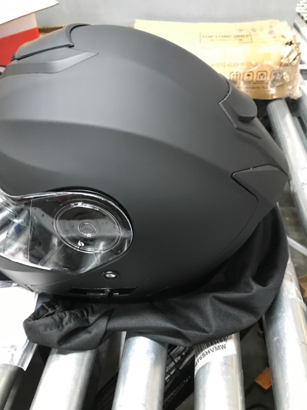 Photo 3 of Motorcycle Modular Full Face Helmet YEMA YM-926 Moped DOT Street Racing Crash Helmet Matte Black Small