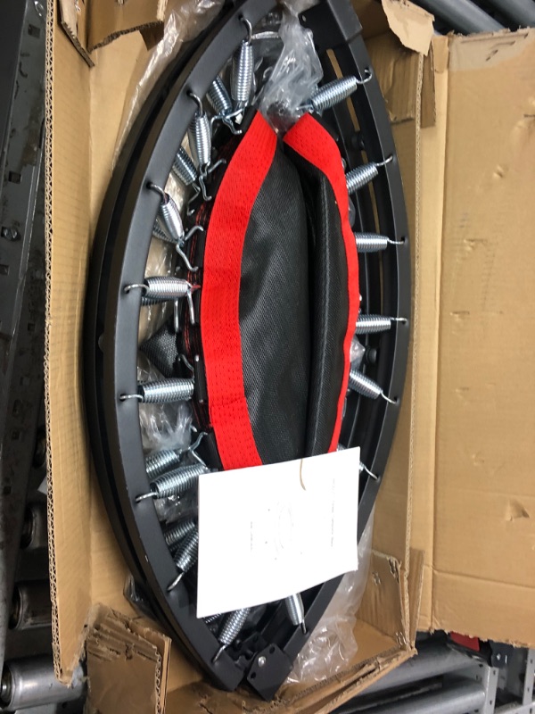 Photo 1 of ***PARTS ONLY - Defective One leg does not have threads*** ZENOVA 40" Mini Trampoline, Foldable Trampoline Fitness 330LBS Weight Capacity Red