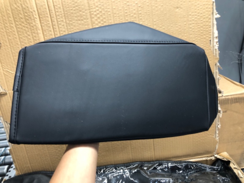 Photo 1 of Huidasource Tesla Model 3 Model Y Seat Covers, 2pcs Front Tesla Car Seat Covers, Full Coverage Waterproof Leather Seat Cushion Protector Fit for Tesla Model 3/Y 2017-2023 (2pcs Front Pair/Black) Black Front Pair