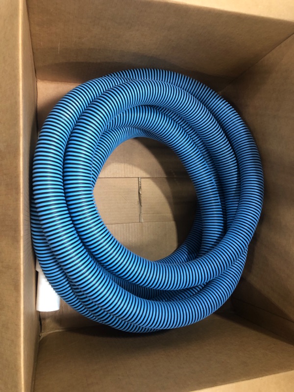 Photo 2 of Haviland NA101 Forger Loop Pool Hose, 18-ft x 1-1/4-in, Blue/White