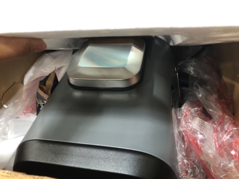 Photo 2 of Ninja OG751 Woodfire Pro Outdoor Grill with Built-In Thermometer, 7-in-1 Master Grill, BBQ Smoker, & Outdoor Air Fryer Plus Bake, Roast, Dehydrate & Broil, Woodfire Technology, Weather-Resistant, Grey Smart Thermometer + Woodfire Grill